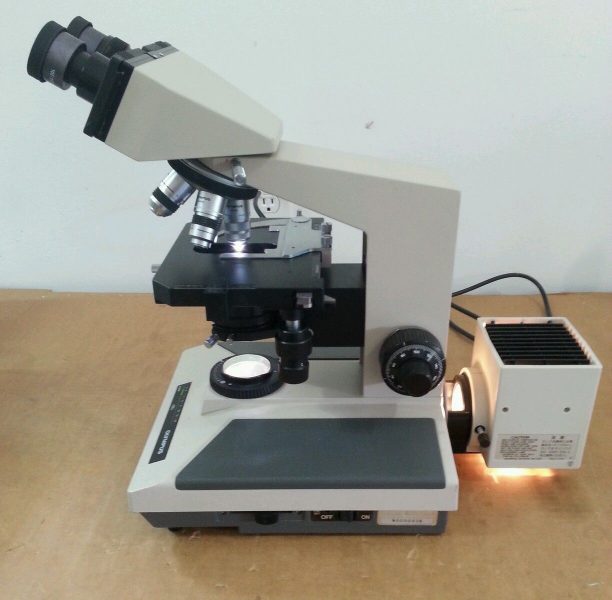 Olympus Microscope BH2 BH-2 with 100W Lamphouse and 50x Oil Objective ...