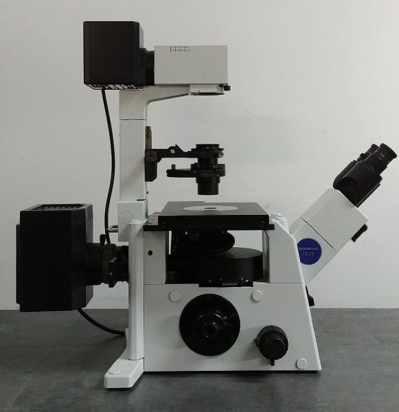 Olympus Microscope IX71 with Fluorescence and Phase Contrast | NC | SC