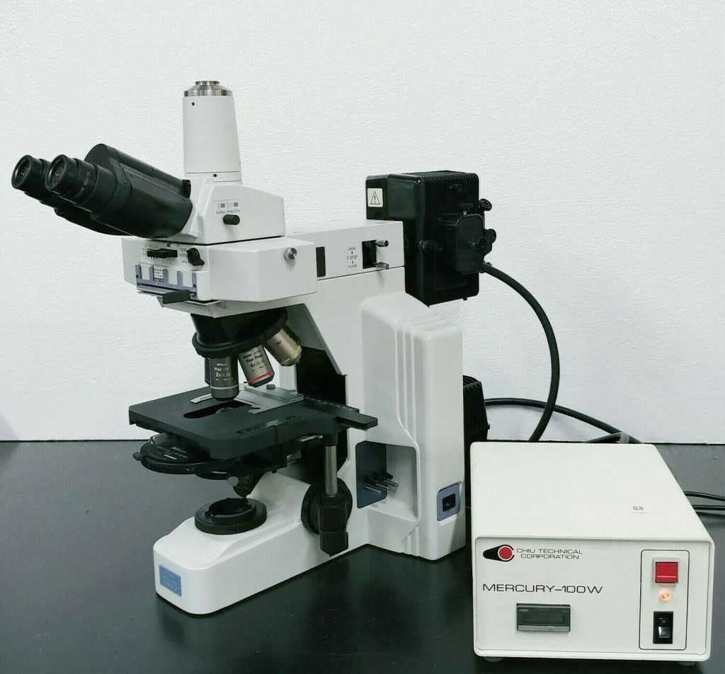 Nikon Microscope Eclipse E600 with Fluorescence and Fluorite Objectives ...