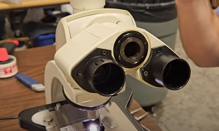 Fixing Drooping Microscope Head Tube on a Leica DM1000