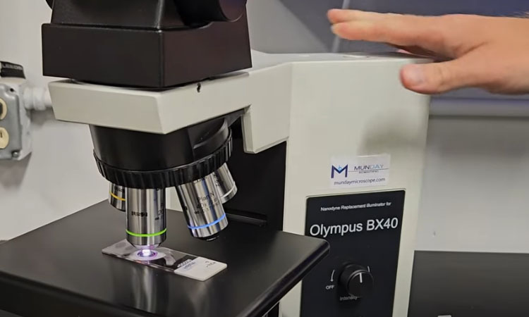 Olympus BX40 with Nanodyne LED: Pathology on a Budget