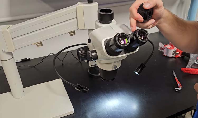Unitron Z645 Microscope Setup with Schott Illumination