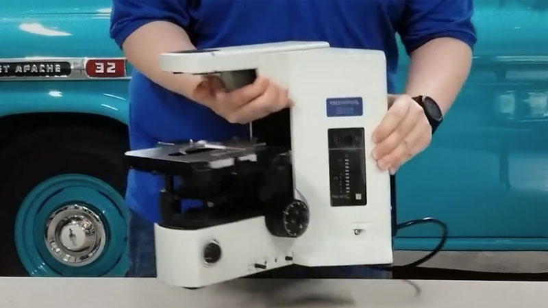 Olympus Microscope BX51 Lamphouse Removal