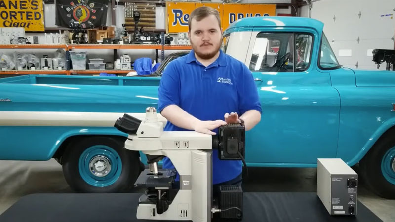 Disassembling a Nikon Fluorescence Microscope
