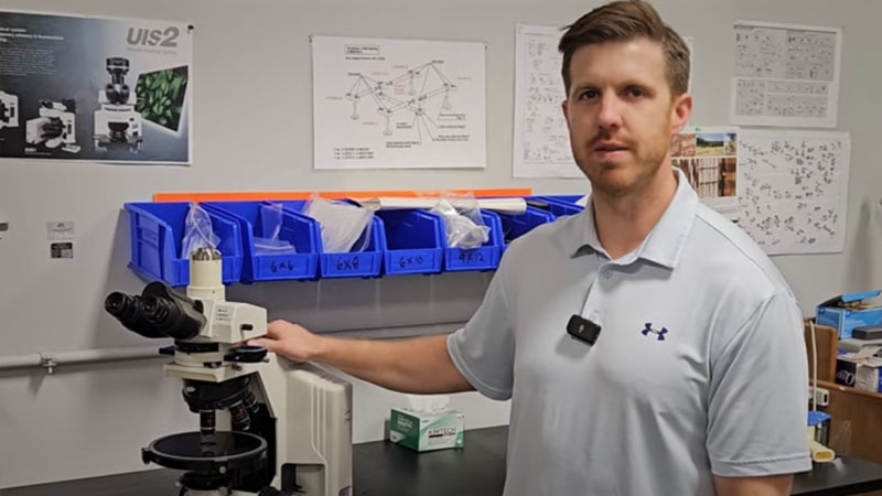 Nikon E600 Polarizing Microscope Assembly